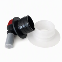 Robinet de distribution pour sac de vin de qualité alimentaire, valve BIB à ouverture par torsion avec capuchon de protection et connecteur de tuyau
