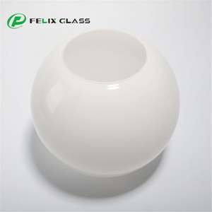 Cúpula de Vidrio Blanco Ópalo de Tamaño Personalizado, Pantalla de Vidrio para Lámpara de Araña o Colgante - Product Image 4