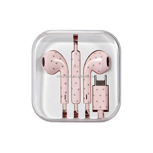 Écouteurs filaires haut de gamme Type C à motif de points, casque audio stéréo HD avec commande intégrée et microphone pour iPhone 18 17 <span class=keywords><strong>Samsung</strong></span> - Product Image 3