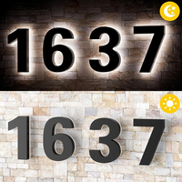 Letrero de Número de Casa LED Personalizado de Acero Inoxidable de Alta Luminosidad, Transformador de CC de Neón, Impermeable IPX6, Ecológico, Publicitario y Direccional