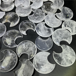 5cm buon prezzo <span class=keywords><strong>lune</strong></span> cristallo chiaro quarzo luna per la decorazione regalo di nozze guarigione - Product Image 3