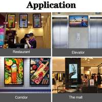 Écrans de Menus Numériques VETO Fixés au Mur, Affichage Publicitaire LCD, Signalisation Numérique Android Écran FHD pour Restaurants et Magasins de Détail