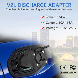 อะแดปเตอร์ V2L J1772 SAE มาตรฐานอเมริกา IP54 15A ปลั๊กปล่อยสำหรับ Hyundai <span class=keywords><strong>ioniq</strong></span> <span class=keywords><strong>5</strong></span>และ <span class=keywords><strong>EV6</strong></span>ใช้งานกลางแจ้ง - Product Image 2