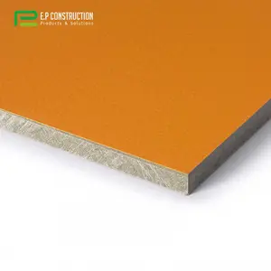 색상 외관 장식 섬유 시멘트 보드/광택 목재 곡물 섬유 시멘트 패널/UV 코팅