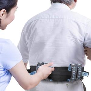 Cinturón de asistencia médica acolchado para personas mayores con discapacidad, cinturones de transferencia para pacientes, soporte para ponerse de pie y ayuda con asas - Product Image 5
