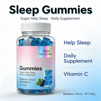 Bonbons gélifiés sans sucre à l'ashwagandha pour soutenir l'immunité et favoriser un meilleur sommeil, avec des glucides pour une meilleure nuit de sommeil