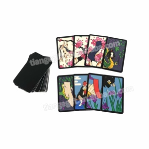 Cartes de petite taille personnalisées, pièces, ensemble de cartes japonaises hanajuda - Product Image 2