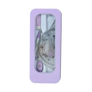 Juego de Reglas y Herramientas de Medición para Estudiantes, 7 Piezas, con Transportador y Compás, Ideal para Exámenes de Geometría - Product Image 1