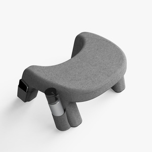 Memory Foam Sofa Pillow Dark Gray <b>Light</b> Gray Rectangle Backrest Cushion Core For <b>Reading</b> <b>Bed</b> Rest Office Desk Use - Product Image 5