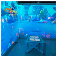 Vente en gros de jeux de projection interactifs AR, table de dessin et de peinture, jeux de projection muraux interactifs pour enfants