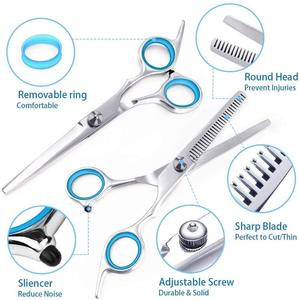 Professional Stainless Steel Hair Cutting Scissors Ergonomic Handle Hardness for Hairdressers Barbers - Product Image 4