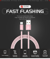 Câble USB vers Micro B tressé en nylon de 1 m (3,3 pi) pour vente en gros, charge rapide avec cuivre de qualité 24 AWG pour téléphones portables Samsung Android