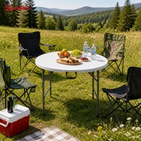 Table à bascule portable de haute qualité en résine plastique blanche, pliable, imperméable, empilable, design moderne, pour cour, salle à manger, hôtel