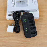 Stop Kontak Multifungsi Brazil Laris Manis 5 Outlet 3 USB 1 Type-C 10A ABS