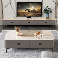2025 luxe maison salon Table basse haut de gamme meuble TV et armoire combinaison pour petits appartements