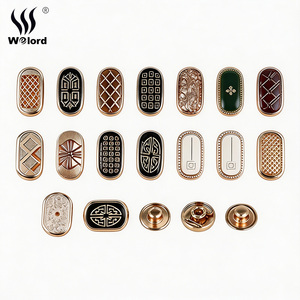 Boutons métalliques les plus vendus, plusieurs couleurs, sans nickel, boutons personnalisés pour vêtements, décoration de vêtements, boutons métalliques pour vêtements - Product Image 1