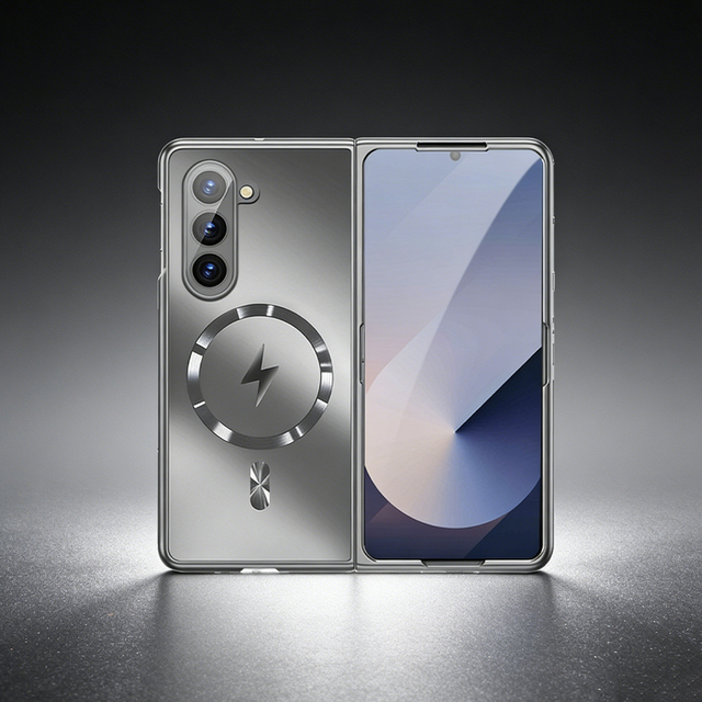 By for Z Fold7/Z Fold3 Magnetic Shockproof PC Material Luxury Design Business Style Foldable Phone Case