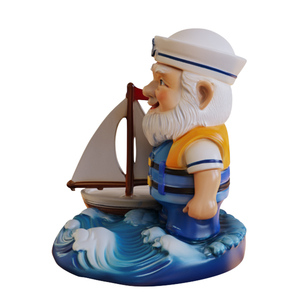 Gnomos Náuticos de Cerámica Pintados a Mano, Figuras Decorativas Costeras, Venta al Por Mayor, Fabricante OEM ODM, Estatuas de Gnomos de Cerámica - Product Image 3
