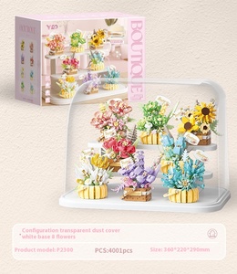 Bloques <span class=keywords><strong>de</strong></span> Construcción <span class=keywords><strong>de</strong></span> Plástico <span class=keywords><strong>de</strong></span> Micropartículas Compatibles con Bloques para Niños, Simulación <span class=keywords><strong>de</strong></span> Rosa Suculenta Ensamblada, Juguete <span class=keywords><strong>de</strong></span> Bricolaje para Escritorio <span class=keywords><strong>de</strong></span> Oficina - Product Image 6