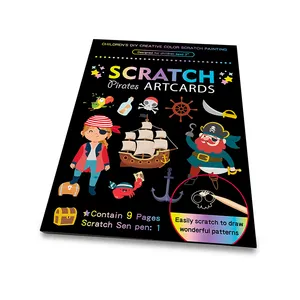 Scratch Kunst Papier Set für Kinder Regenbogen Magie Scratch Off Papier Kunst Handwerk für Jungen & Mädchen scratch kunst für kinder