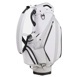 Manufacturer directly wholesale custom logo hot sale golf bag and plain waterproof golf bag Custom Tour Golf Staff PU Bag