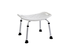 <b>Height</b> <b>Adjustable</b> Stable Four Leg Aluminum Bath Step <b>Stool</b> with Perforated Anti-slip Drainage Top - Product Image 3