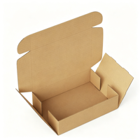 Boîte en carton kraft imprimée sur mesure, pliable, pour l'expédition et l'emballage, taille personnalisée
