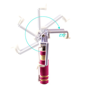 New Mini Xách Tay Có Thể Mở Rộng Cầm Tay <span class=keywords><strong>Selfie</strong></span> <span class=keywords><strong>Stick</strong></span> Với Nút Chụp Từ Xa Có Dây <span class=keywords><strong>Selfie</strong></span> Monopod Cho Điện Thoại Di Động - Product Image 3