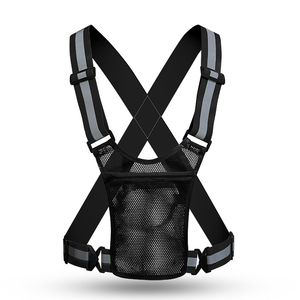 नई स्टाइलिश रात चलने वाली जॉगिंग साइकिलिंग सुरक्षित है, जिपर जाल बैग के सामने की जेब - Product Image 1