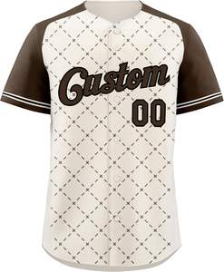 Camiseta de béisbol de tela de recuperación 90s Hip Hop Button Down Sports Shirts Número de nombre cosido personalizado para hombres Mujeres Jóvenes - Product Image 4