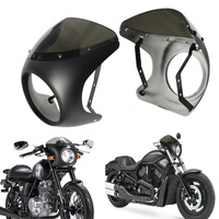 Cache-phare avant de moto rétro en ABS 12V 7 pouces, étanche et anti-chute, accessoires de modification