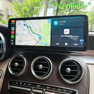 สำหรับรถเบนซ์ C Class GLC W205 NTG 5.0 ปี 2015-2019 หน้าจอแอนดรอยด์ วิทยุติดรถยนต์ รองรับ Carplay เครื่องเล่นมัลติมีเดีย วิดีโอ GPS ระบบนำทาง ชุดหัวหน้าจอ 4G - Product Image 1