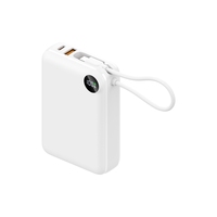 Produk Tren 2026 Power Bank 20000mah dengan Kabel PD 20W Tipe-C, Paket Baterai Mini untuk Ponsel Tablet PC Laptop
