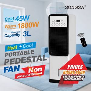 Mini Rafraîchisseur d'Air sur Pied Mobile Petit <span class=keywords><strong>Climatiseur</strong></span> Chauffage Domestique Ventilateur Chauffant au Sol Ventilateur de Refroidissement - Product Image 1