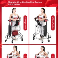 Déambulateur pliant en alliage d'aluminium à pliage instantané, batterie au lithium 24V/6AH, équipement d'entraînement de rééducation assistée pour adultes