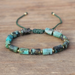 Pulsera <span class=keywords><strong>de</strong></span> Piedras Preciosas Naturales Hechas a Mano para Mujer, Ajustable, con Baño <span class=keywords><strong>de</strong></span> Oro <span class=keywords><strong>de</strong></span> 18k sobre <span class=keywords><strong>Acero</strong></span> <span class=keywords><strong>Inoxidable</strong></span>, Estilo Boho, Venta al Por Mayor - Product Image 5