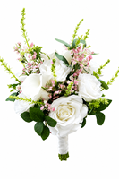 Bouquet de mariée artisanal européen haut de gamme, fleurs artificielles, centres de table de mariage avec soie au toucher réel pour la Saint-Valentin, personnalisé