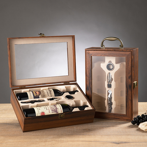 Cao cấp trống rượu vang đỏ hộp quà tặng: Piano sơn kết thúc đôi chai rượu vang trường hợp bằng gỗ, tùy chỉnh 2 chai rượu vang bao bì hộp - Product Image 2