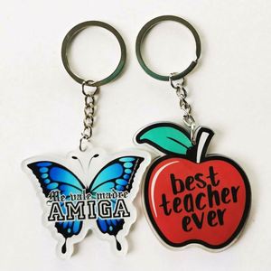 Wholesale Acrylic <b>Keychain</b> Maker Custom Printed Clear Logo Key Chains for Gifts - Product Image 1