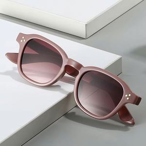 Custom Logo 2026 Vintage Rivets Small Frame Polygon Sun Glasses UV400 Square Punk <b>Sunglasses</b> for Men Women - Product Image 3