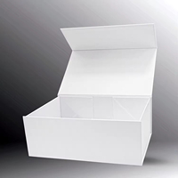 Vente en gros d'estampage ondulé impression manutention vêtements bijoux emballage express boîte d'avion blanche pliante