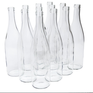 Botella de Vidrio Redonda de <span class=keywords><strong>750</strong></span> <span class=keywords><strong>ml</strong></span> Personalizada de Fábrica con Corcho para Ginebra, <span class=keywords><strong>Whisky</strong></span>, Vodka y Licores - Product Image 3