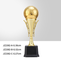 JZ Custom-Made Golden Boot Ball Trophy Awards Trophées des meilleurs buteurs de joueurs de football pour la reconnaissance de la réunion de compétition sportive