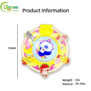 OEM Refrigerator Magnetic Souvenir Gift Cartoon Panda Pattern Design Fridge Magnets Custom DIY logo <b>Sound</b> Fridge Magnet - Product Image 2