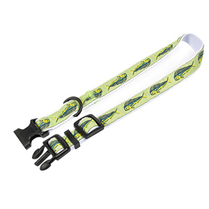 Nouvelle innovation personnalisée en vente en gros collier de luxe mignon pour animaux de compagnie en polyester de sublimation double face avec collier de <span class=keywords><strong>chien</strong></span> réglable - Product Image 6