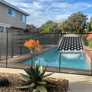 Перфорированная садовая панель из листового металла для ограждений бассейнов, дизайн главных ворот, алюминиевые стеновые решетки, ворота с лазерной резкой, ворота для обеспечения конфиденциальности - Product Image 3