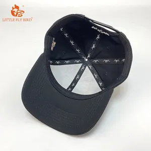 OEM kustom cetak logo bordir pada Depan logam gesper topi olahraga koboi