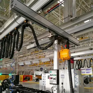 Склад 2 тонны 2000 кг 125 кг ручной алюминиевый мостовой кран рельсовая система с манипулятором