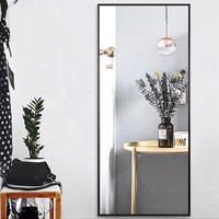 Miroir mural pleine longueur moderne personnalisé pour la décoration intérieure – Grand miroir en verre pour salons, salles de sport et vestiaires – Miroirs sur pied pour une réflexion complète du corps