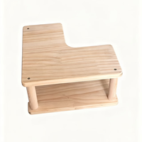 Étagère d'organisation en bois à plusieurs niveaux - Étagère à épices d'angle pour comptoir de cuisine à 2/3 niveaux, support de rangement en bois pour épices, étagère d'angle en bois